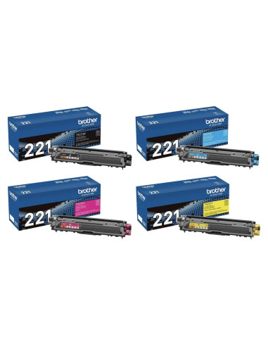 Juego de Cartuchos de Tóner Brother TN221 - 4 Colores