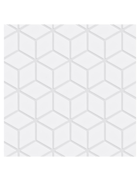 Loseta de Porcelana Merola Tile Hudson Rombo Blanco Mate 26x30cm