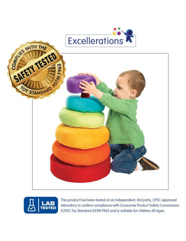 Anillo de Apilamiento Gigante de Felpa Excellerations 52 cm