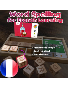 Juego de Ortografía en Francés KILOGOGRAPH para Niños 3-12 Años 2