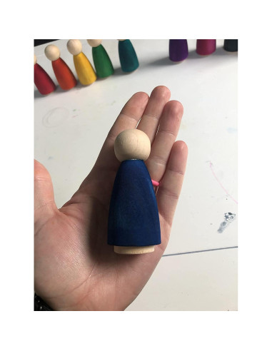 30 Muñecas de Madera HOIGON 90mm para Manualidades