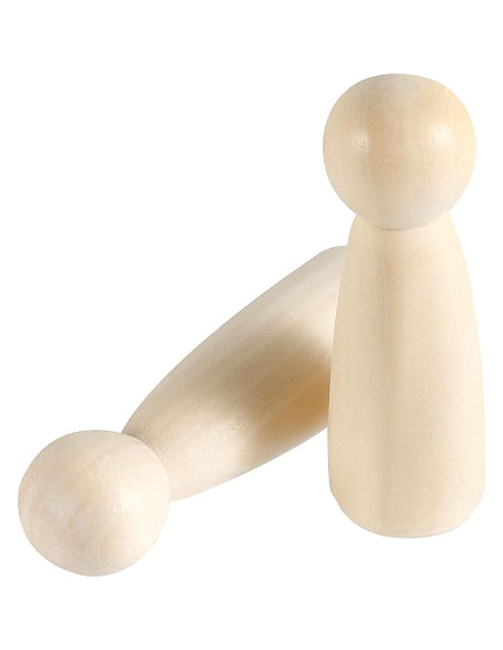 30 Muñecas de Madera HOIGON 90mm para Manualidades