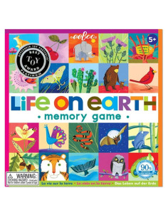 Juego de Memoria Vida en la Tierra eeBoo - 24 Pares Educativos
