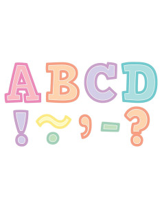 Letras Magnéticas Negras 3" Recursos Creados por el Maestro 55 Piezas