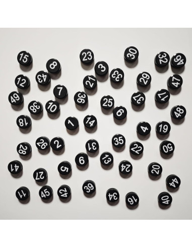 Imanes Magnéticos Numéricos 1-50 Magrooyar, 50 Piezas 2 cm