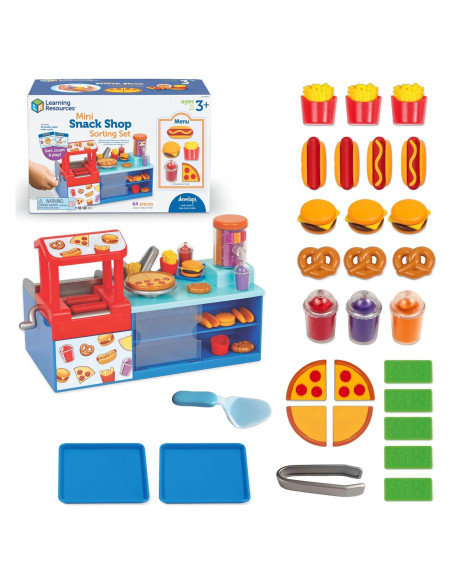Juego de Clasificación Mini Snack Shop Learning Resources 64 Piezas