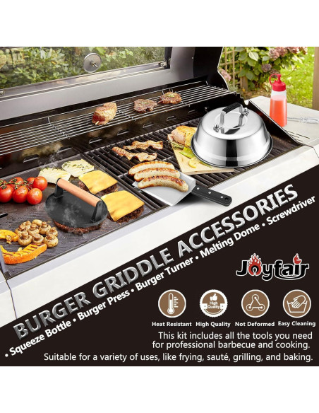 Kit de Accesorios para Plancha Joyfair 5 Piezas BBQ