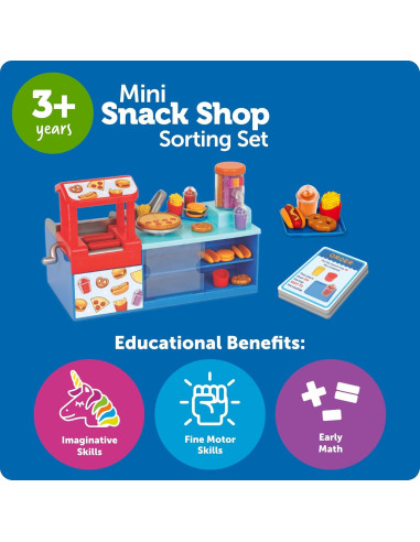 Juego de Clasificación Mini Snack Shop Learning Resources 64 Piezas