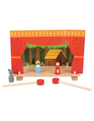 Teatro de Marionetas Magnético Bigjigs Toys - 18 Piezas