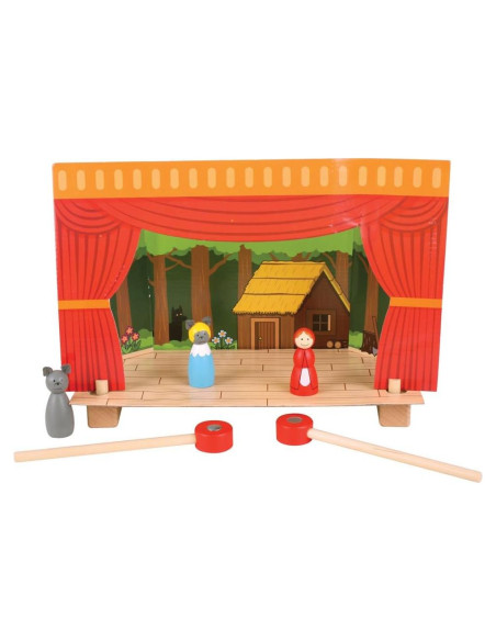 Teatro de Marionetas Magnético Bigjigs Toys - 18 Piezas