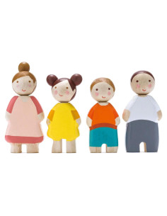 Juego de Muñecas de Madera Tender Leaf - Familia Leaf 4 Piezas