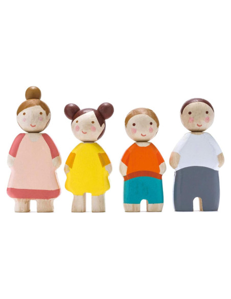 Juego de Muñecas de Madera Tender Leaf - Familia Leaf 4 Piezas