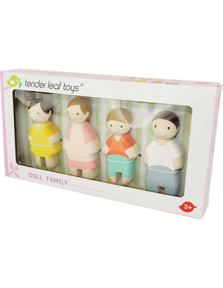 Juego de Muñecas de Madera Tender Leaf - Familia Leaf 4 Piezas