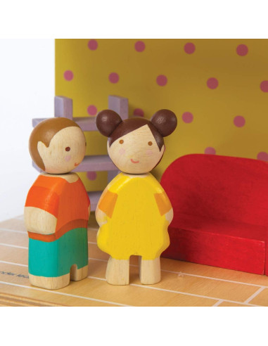Juego de Muñecas de Madera Tender Leaf - Familia Leaf 4 Piezas