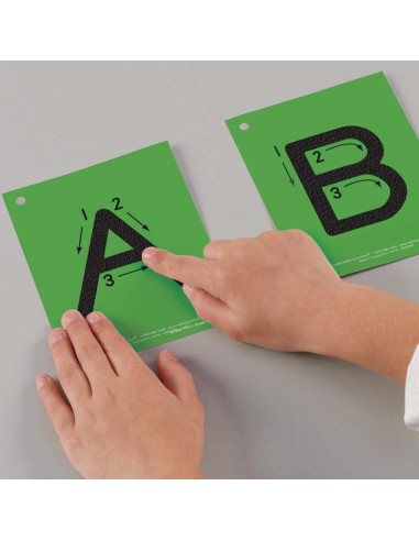 Conjunto de Letras Táctiles de Papel de Lija Really Good Stuff