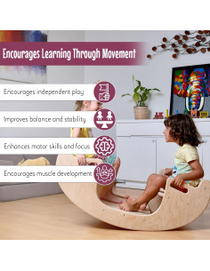 Balancín Montessori de Madera Kidodido para Niños Pequeños 2