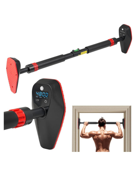 Barra de Dominadas Ajustable BoxactionsS con Contador Digital