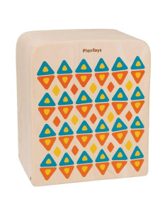 PlanToys Caja de Ritmo II - Tambor de Mano de Madera 1.59 kg