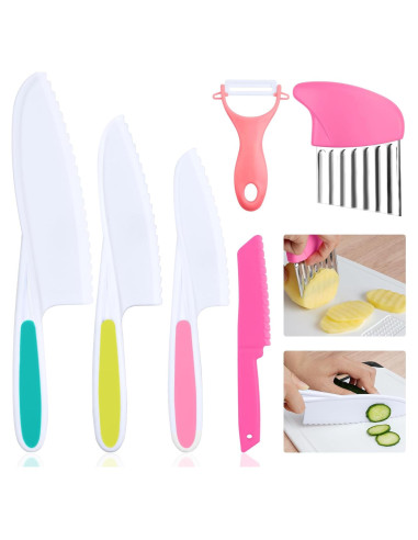 Set de Herramientas de Cocina Montessori HOTUT, 6 Piezas para Niños