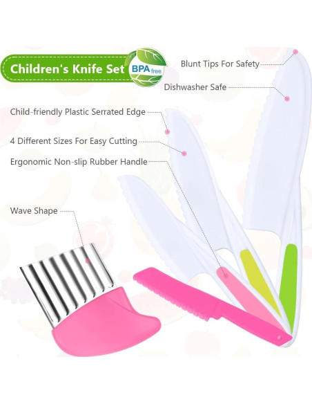 Set de Herramientas de Cocina Montessori HOTUT, 6 Piezas para Niños Set de Herramientas de Cocina Montessori HOTUT, 6 Piezas para Niños