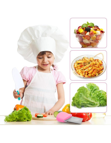 Set de Herramientas de Cocina Montessori HOTUT, 6 Piezas para Niños