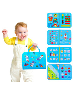 Tablero Ocupado Montessori Inzerwudi para Niños 1-4 Años