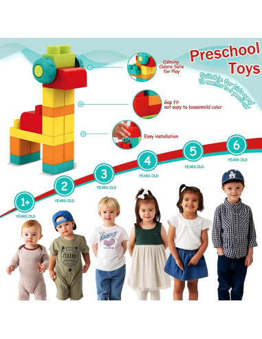 Bloques de Construcción Suaves ROHSCE 42 Piezas para Bebés