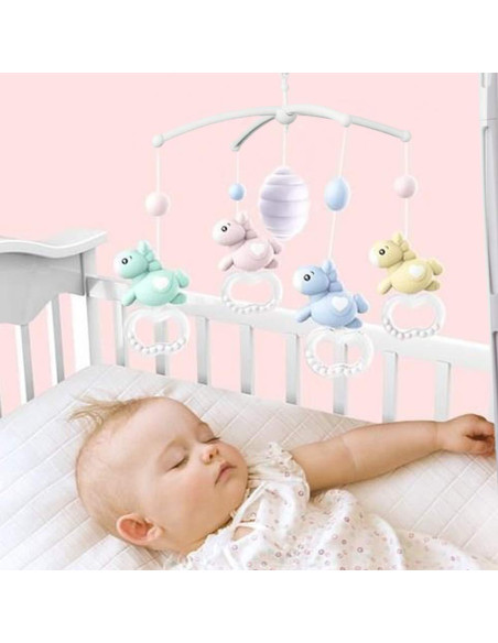 Móvil de Cuna AFUNTA 66 cm con Caja de Música para Bebé Móvil de Cuna AFUNTA 66 cm con Caja de Música para Bebé