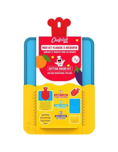 Kit de Tabla de Cortar Chefclub Kids - Antideslizante 39.9x24.1cm 2