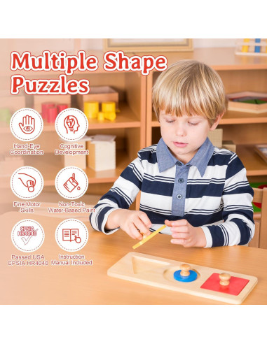 Rompecabezas de Clasificación de Formas y Colores Kinder Park