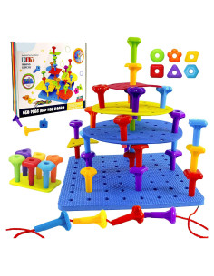 Tablero de Contar Montessori VIPAMZ - 65 Piezas para Niños 1-3 Años