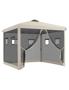 Carpa Plegable Kaimei 3.05m x 3.05m con Paredes y Protección UV