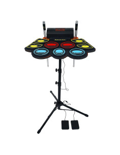 Set de Batería Electrónica Vhffoso con Baquetas LED y Soporte