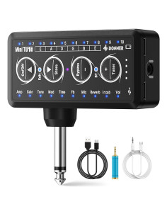 Amplificador de Auriculares Donner Mini Turbo 10 Efectos USB