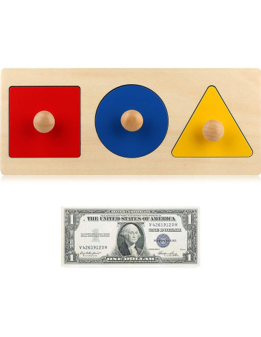 Rompecabezas de Madera Montessori Thoth 3 Piezas Geométricas