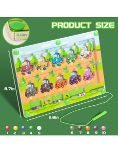 Rompecabezas Magnético de Madera WOODENFUN 30x25 cm 2