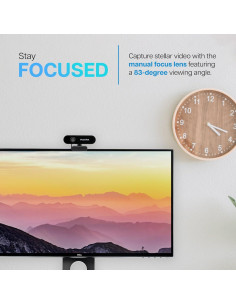 Cámara Web VisionTek VTWC30 Full HD 1080P con Micrófonos 2