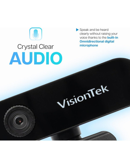 Cámara Web VisionTek VTWC30 Full HD 1080P con Micrófonos