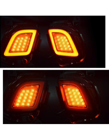 Luz de Niebla Trasera LED GeeGee para Toyota Highlander 2015-2018