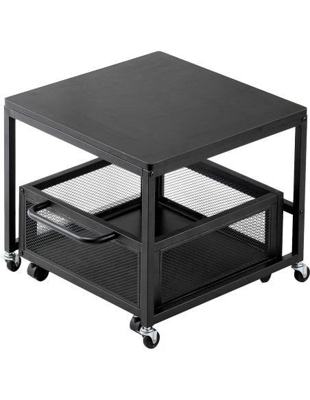 Soporte para Mini Nevera VEVOR con Carrito Móvil Negro 90 kg