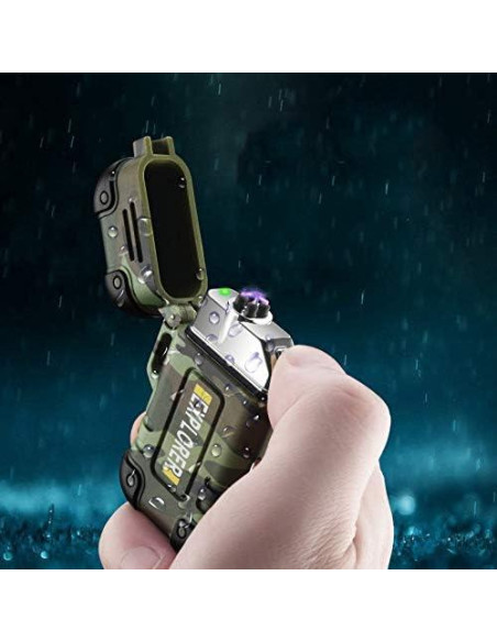 Encendedor Eléctrico Impermeable Arc4 Sirius - Doble Arco USB