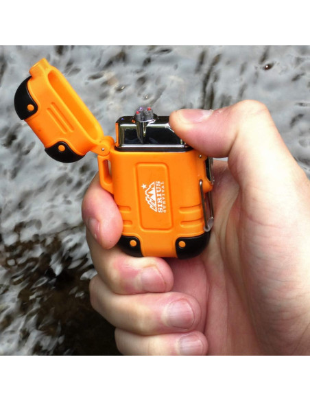 Encendedor Eléctrico Impermeable Arc4 Sirius - Doble Arco USB