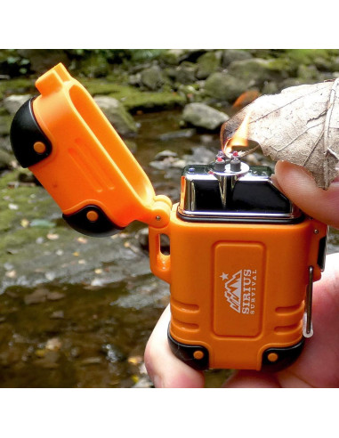 Encendedor Eléctrico Impermeable Arc4 Sirius - Doble Arco USB