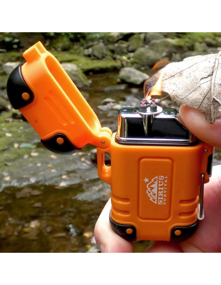 Encendedor Eléctrico Impermeable Arc4 Sirius - Doble Arco USB