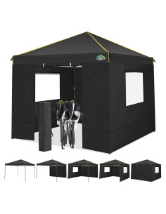 Carpa Plegable COBIZI 3x3m Impermeable con Ventanas Malla