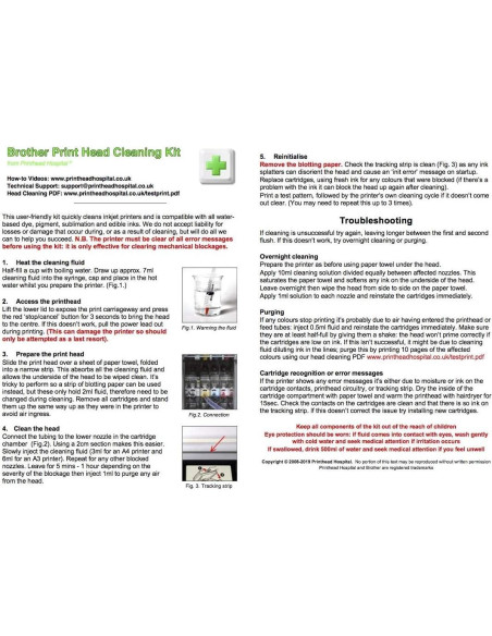 Kit de limpieza para impresoras Brother - 141.75 ml