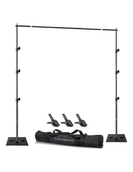 Kit de Soporte para Fondos de Fotografía SLOW DOLPHIN 3.05m x 1.83m