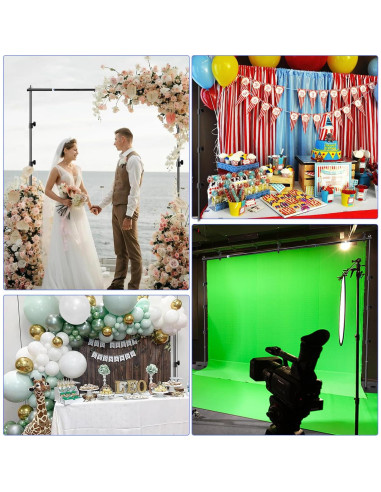 Kit de Soporte para Fondos de Fotografía SLOW DOLPHIN 3.05m x 1.83m