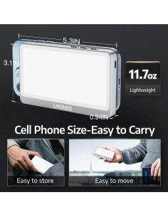 Luz de Videoconferencia Portátil LitONES S3-T, 30 Modos, 3200mAh 2