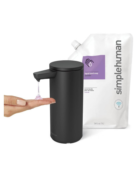 Dispensador de Jabón con Sensor simplehuman 9 oz Acero Inoxidable Dispensador de Jabón con Sensor simplehuman 9 oz Acero Inoxidable